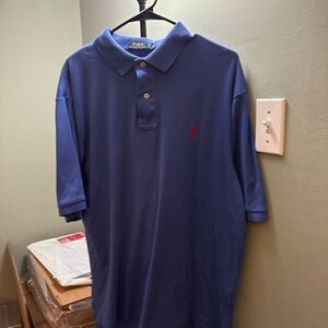 Ralph Lauren Men's Polo Shirt in Blue with Red Logo